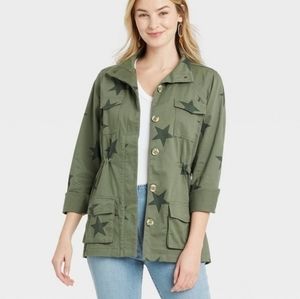 Knox Rose Star Bomber Jacket With Buttons